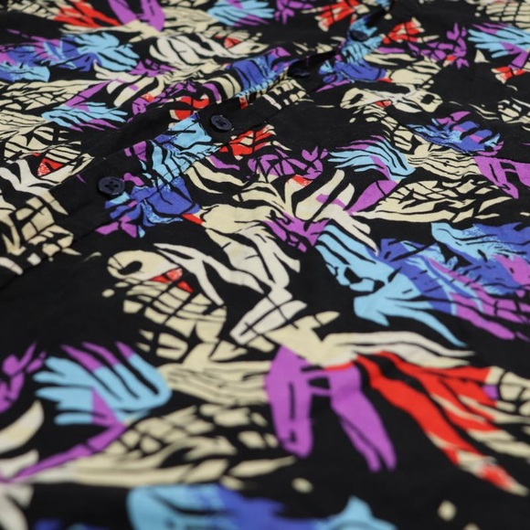 Soul Star England Shirt Men’s XL Hawaiian Button Up Collared Tropical Holiday - Picture 2 of 8